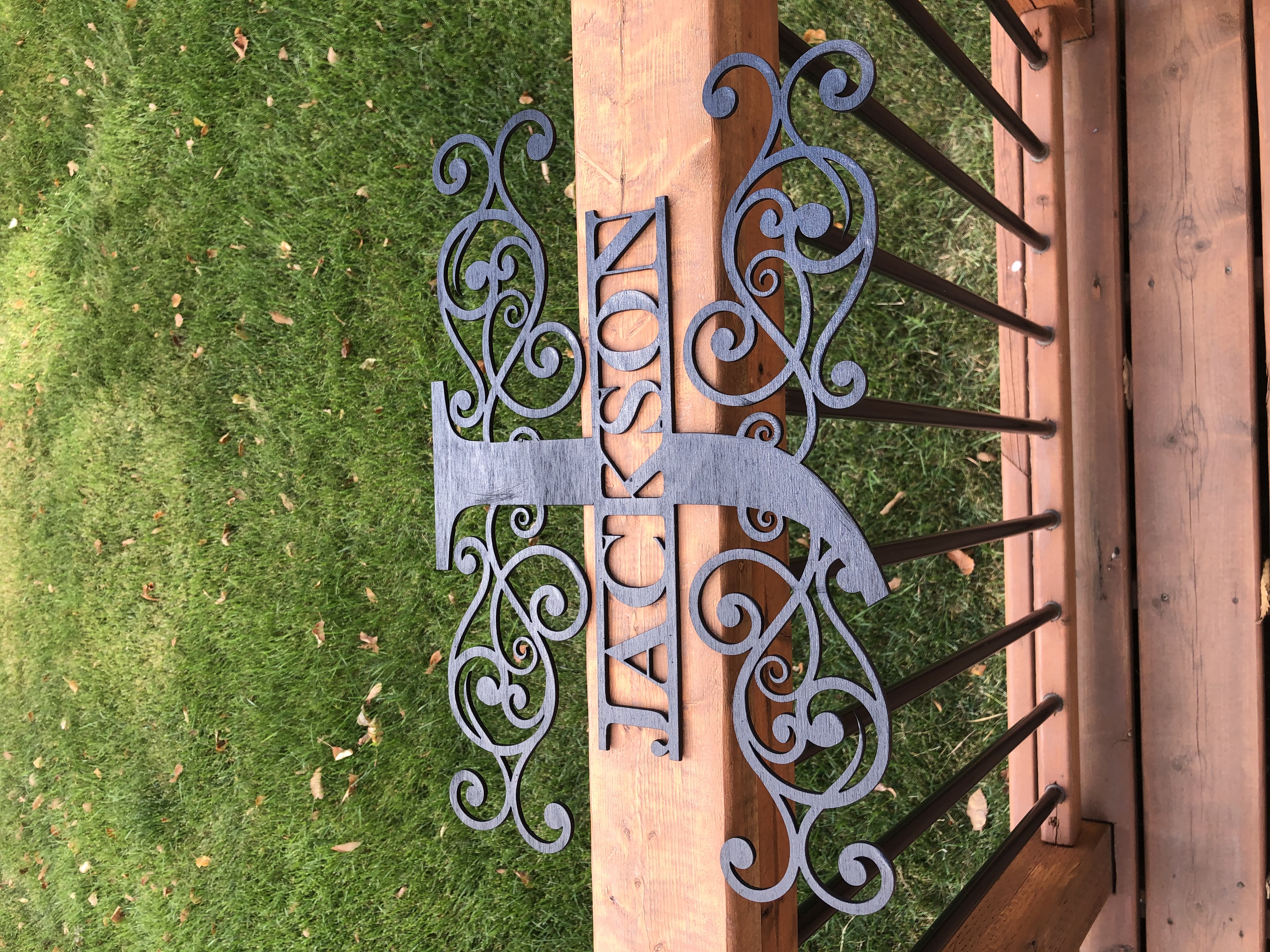 Monogram Name Signs - 3mm, Many Colours available